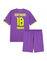 Borussia Dortmund Ethan Nwaneri #18 Alternativní dres pro děti 2026-27 Krátký Rukáv (+ trenýrky)